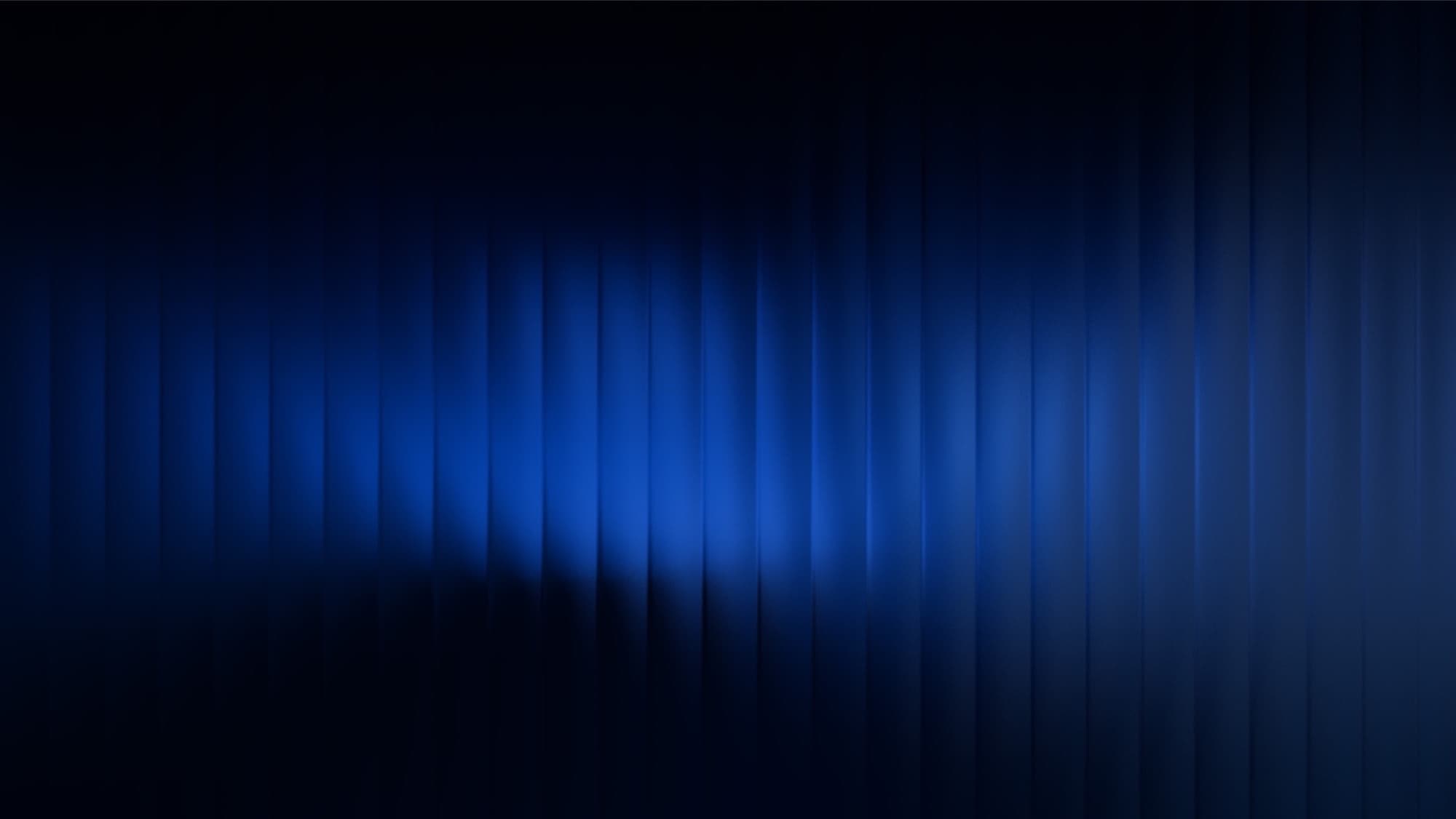 Vertical ribbons of royal-blue light across a near-black field, the cover image for the Salinas business websites study